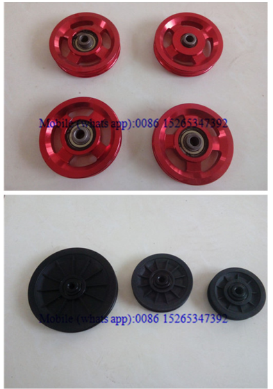 alluminum and nylon pulley