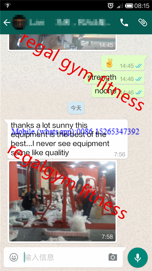 GOOD FEEDBACK FROM FITNESS EQUIPMENT GOOD FEEDBACK FROM FITNESS EQUIPMENT