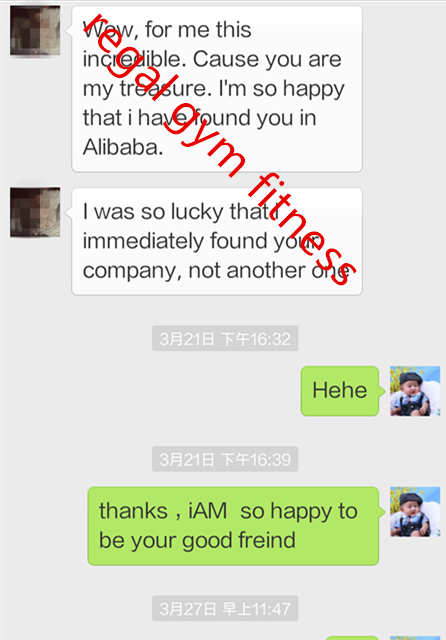 GOOD FEEDBACK FROM FITNESS EQUIPMENT GOOD FEEDBACK FROM FITNESS EQUIPMENT