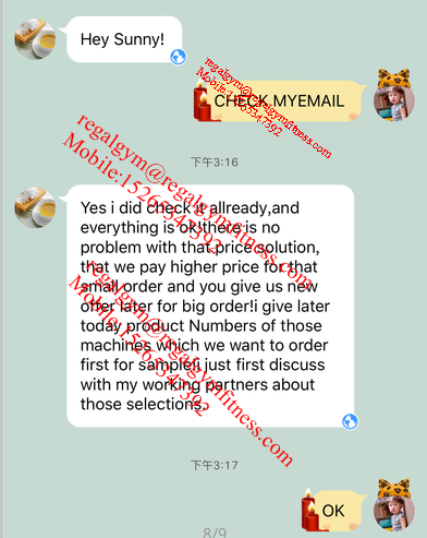 GOOD FEEDBACK FROM FITNESS EQUIPMENT GOOD FEEDBACK FROM FITNESS EQUIPMENT