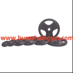 Good quality Fitness equipment Accessorries Tri-Grip Rubber Coated Plate Manufacturers